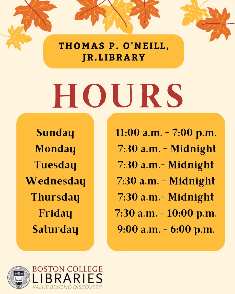 BC O'Neill Library tweet media