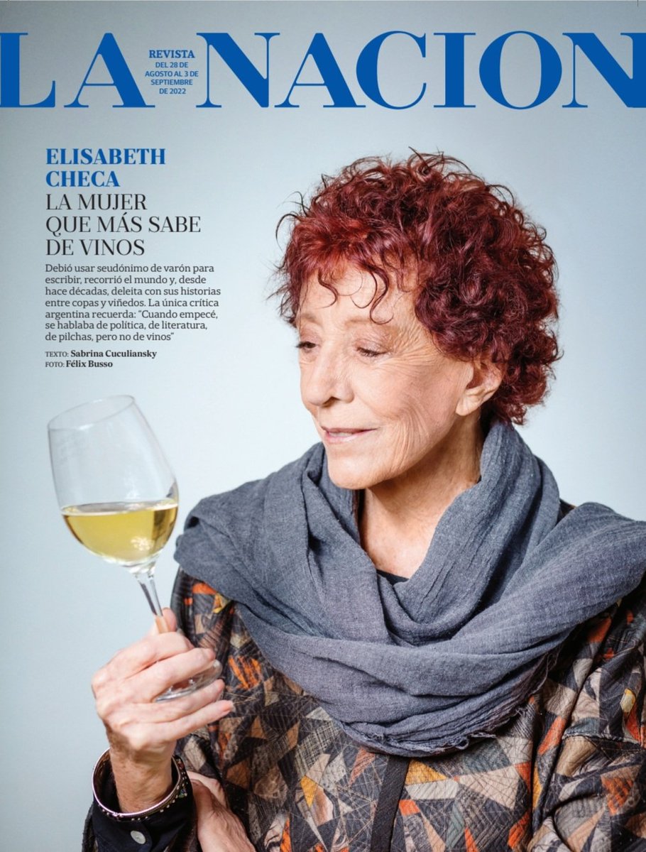 Este domingo en <a href="/LNRevista/">LA NACION Revista</a>, la primera crítica de vinos, que debió hacerse pasar por hombre para poder escribir 
lanacion.com.ar/la-nacion-revi…