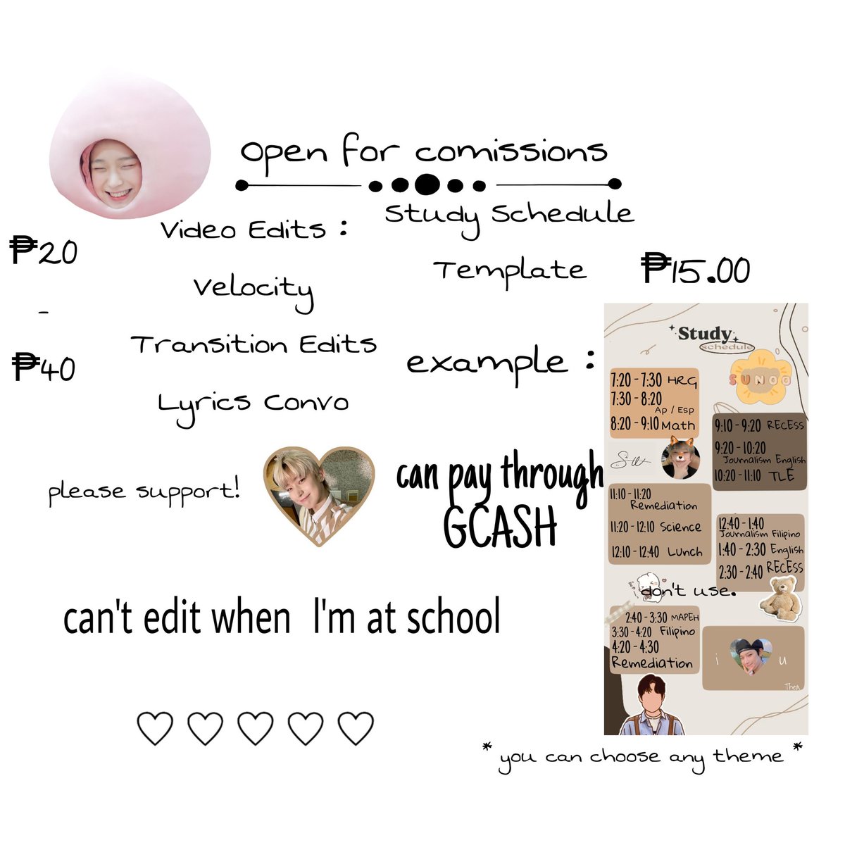 uwonsparkz's tweet photo. 🫶 - Aera Vyshella

• please dm me if want
• on the Video Edits, you choose the person to edit and the music 
• please help rt!!
• supportt🫶🫶 https://t.co/8RTuFbIdI7