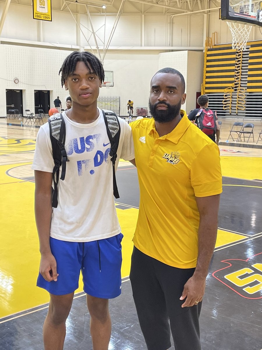 After a great day at UAPB elite camp and a good conversation with head coach solomon,I am blessed to receive my first D1 offer from the University of Arkansas at Pine Bluff