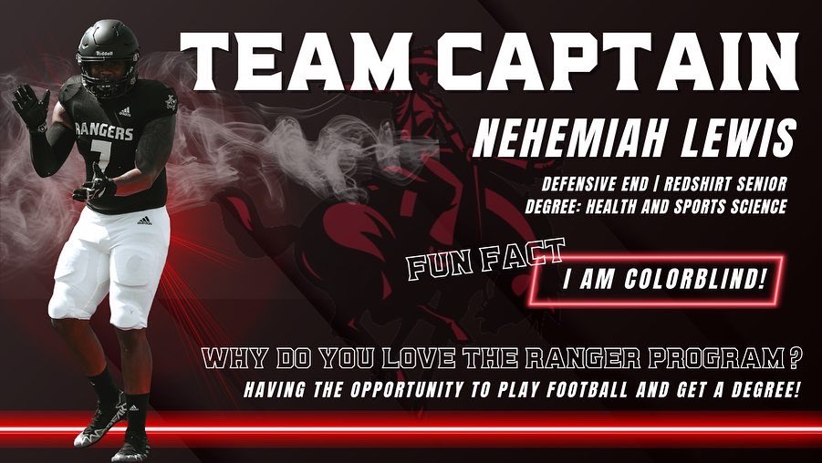 🚨YOUR RANGER ‘22 TEAM CAPTAINS ARE:

Brian Holiday <a href="/Brian_Holiday62/">Brian Holiday</a> 
Dakota Michaels <a href="/Dakota_MIV/">Dakota Michaels</a> 
Tanner Clarkson <a href="/tanner_clarkson/">Coach Clarkson</a> 
Nehemiah Lewis <a href="/nehemiah_lewis/">Nehemiah</a> 

#RRR | #RoughRiders23