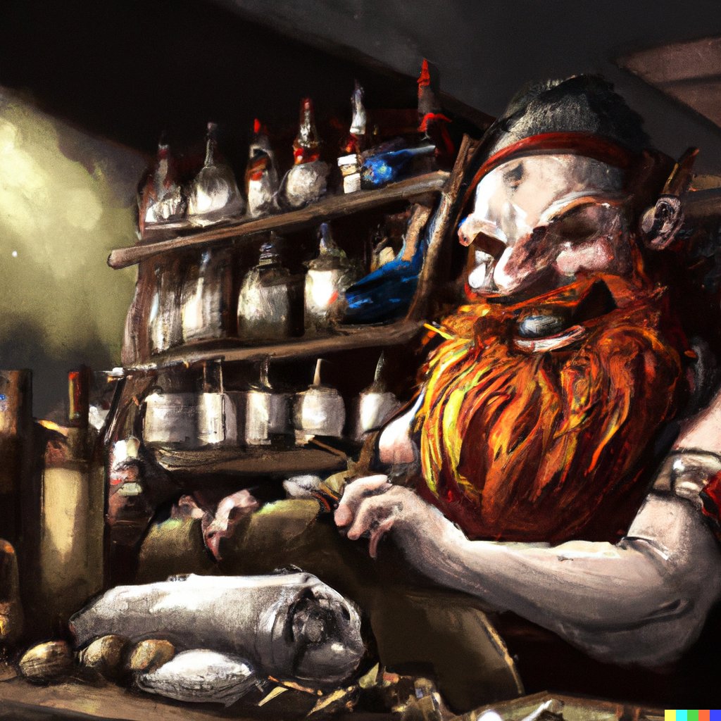 Rubikow's tweet photo. #Dnd5 Dwarven Inn Keeper, Dragonborn and Duck Barbarian - Created with #dalle

#ArtificialIntelligence #AIart #digitalart #digitalillustration #art #AiArtwork #DnDcharacter #dndcharacterart https://t.co/rpMlpGzHn8
