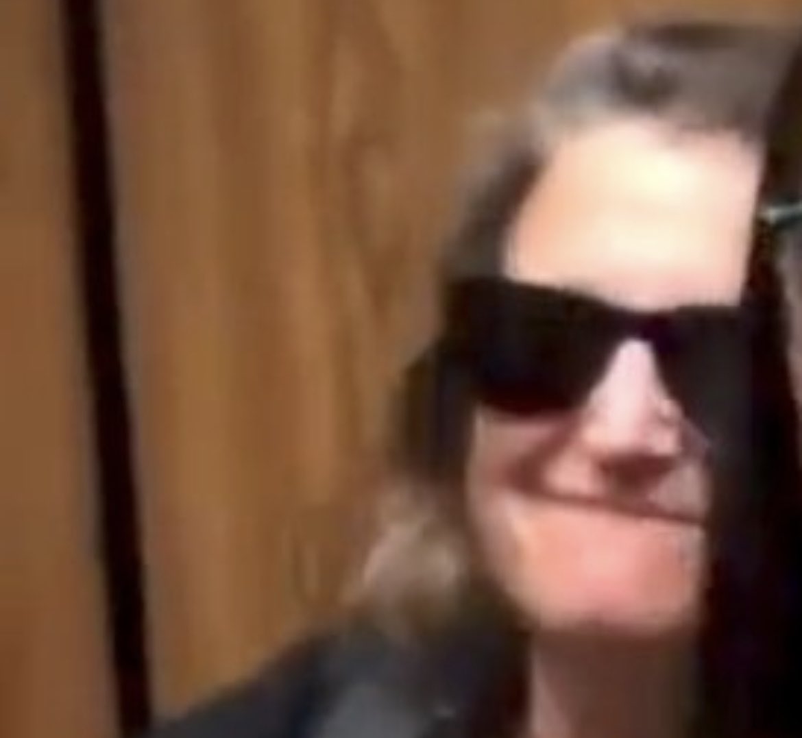 liz_churchill10's tweet photo. The Granddaughter of a Third Reich Propagandist smiles while being called a Traitor…anyone shocked? https://t.co/if60vTfqvo