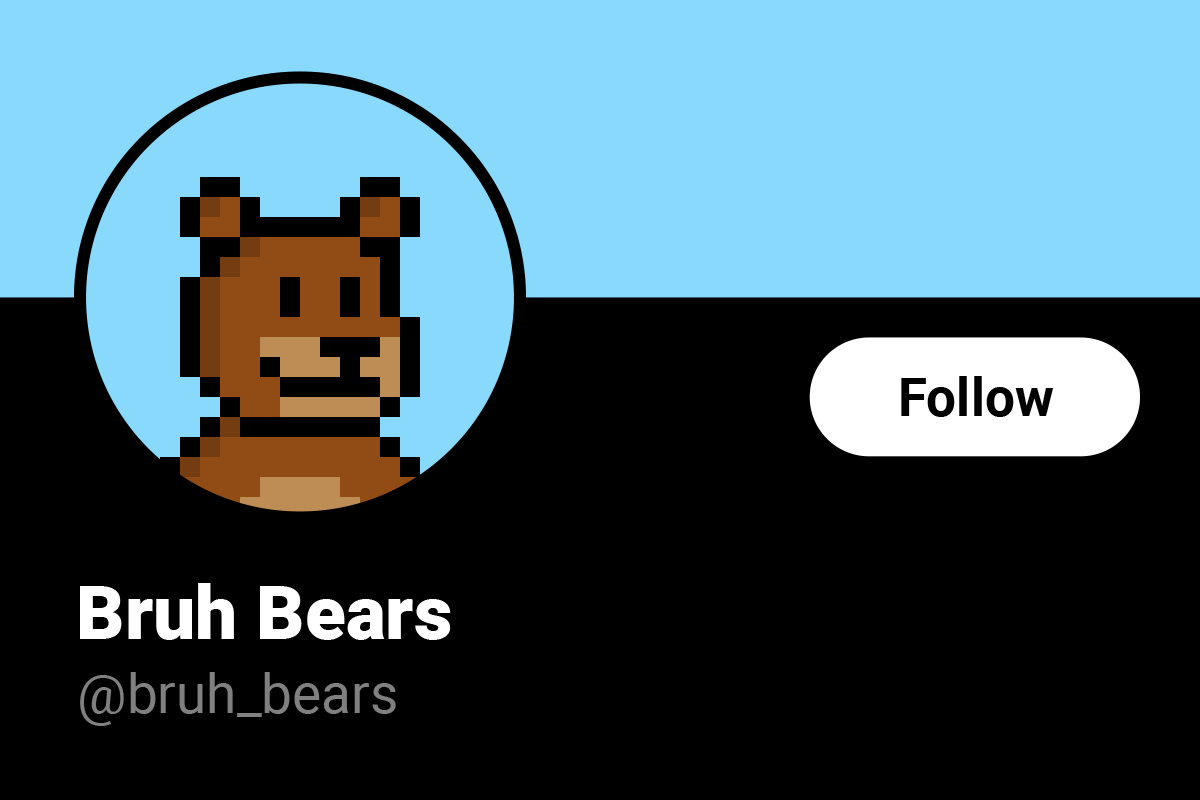 thelegendofbruh's tweet image. How I designed @bruh_bears to make it the perfect PFP

A thread 🧵