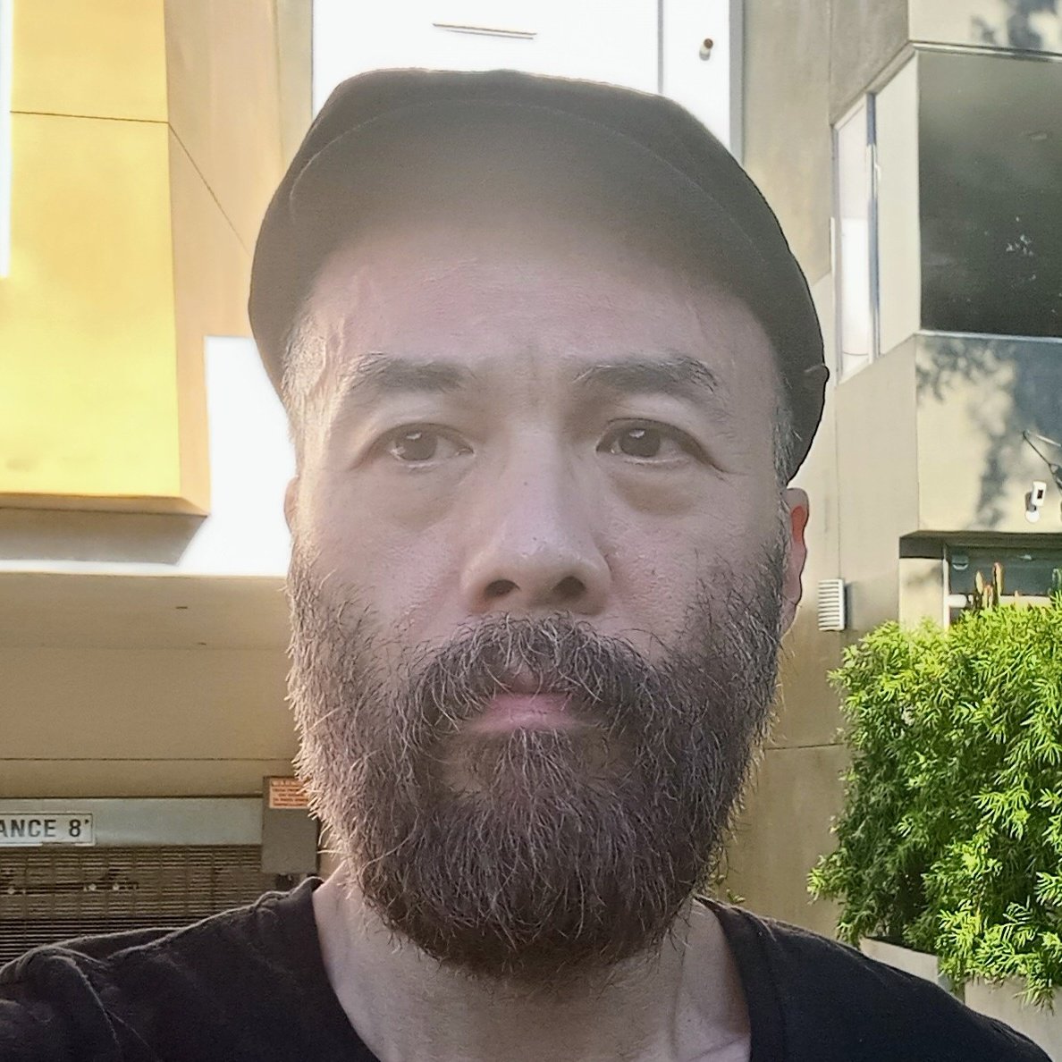 Bald Guy Selfies Average Hat