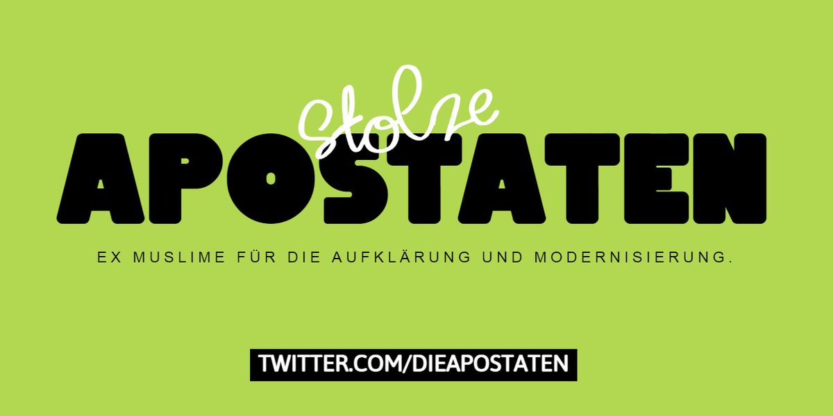 islamexit's tweet photo. Wir sind stolze Apostaten. Setzen uns für die islamische Aufklärung und Modernisierung ein. #ExMuslime #Islam #Islamreform https://t.co/M6eEK4m9D7