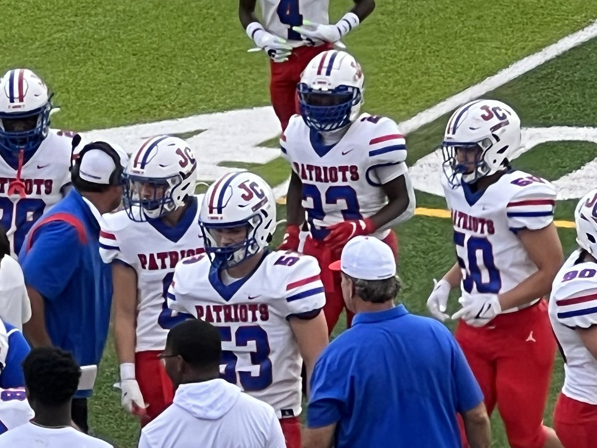 BorneDayton's tweet photo. Jamboree Game! Junior year loading… 💥👊🏻 #JCFOOTBALL #SpecialTeams #DLine #football #Johncurtis #buildingchampionsforlife #jamboree https://t.co/kNsFRKnJwv