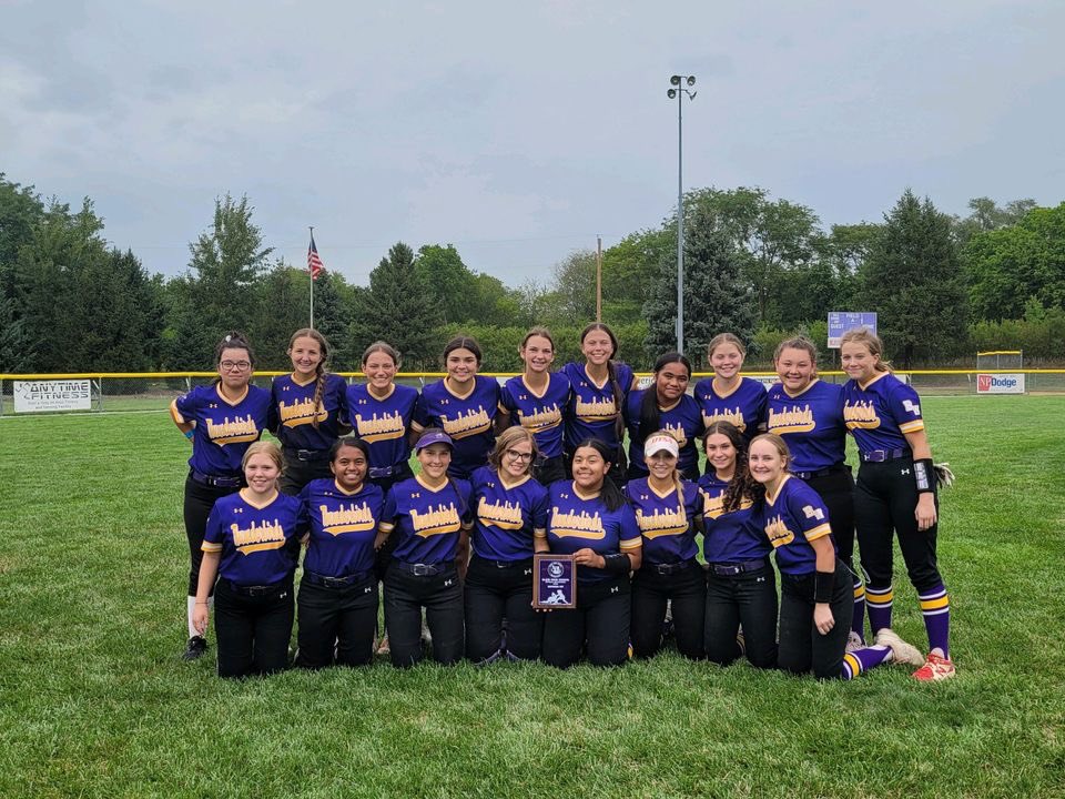 Tbird_softball's tweet photo. Thunderbirds end the day with a 2-3 loss in the championship game against Omaha Mercy! It was a great day of softball 💪🏼💜 
We’re back home this Tuesday against Westside @ 6:00pm! See yah there! 
#skobirds #PROCESS https://t.co/YVqi27O8Ve