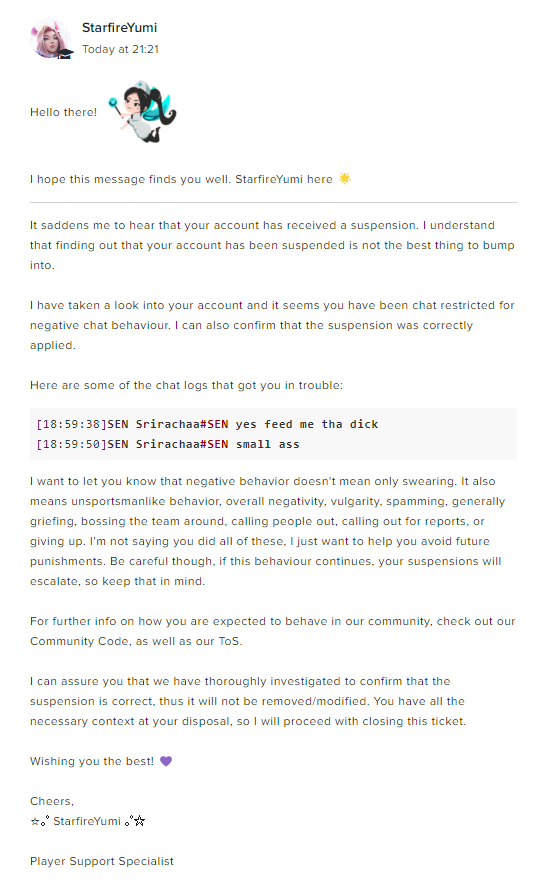 Nsbanwait's tweet photo. BRO WHAT THE FUCK IS THIS?????
I GOT BANNED FOR DEATH THREATS BEFORE BUT MY FRIEND DOESNT AND NOW THIS??????? YO RIOT WTF IS GOING ON??? https://t.co/stkV5WsVeo