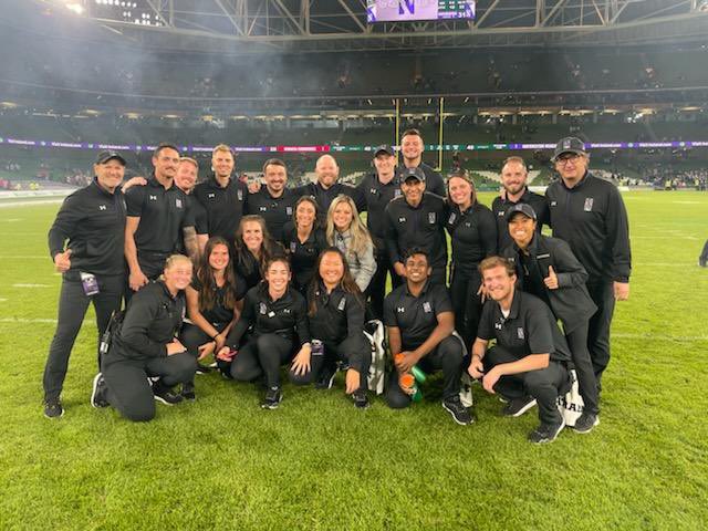 Couldn’t have asked for a better start to the <a href="/NUFBFamily/">Northwestern Football</a> 🏈 season! Thank you 🇮🇪 #Dublin <a href="/AerLingus/">Aer Lingus</a> for being such great hosts 🍀 #GoCats #AvivaStadium <a href="/NMOrthopaedics/">NM Orthopaedics</a> <a href="/NUSportsMed/">NorthwesternSportsMed</a> #orthotwitter