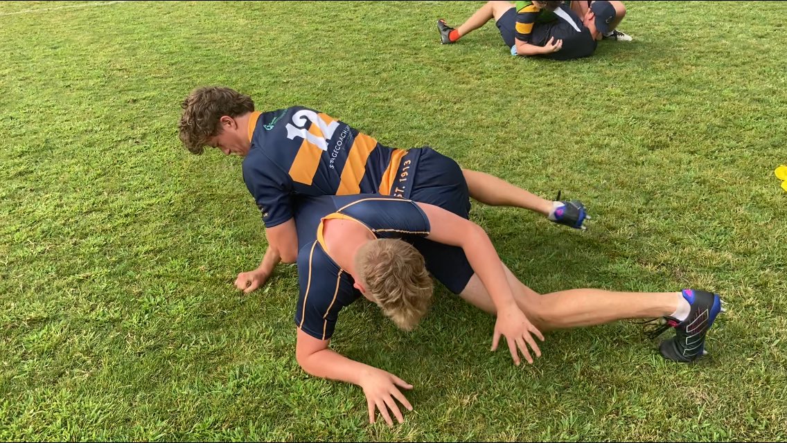 NH_Coaching_'s tweet photo. @coachgambetta #GAIN Athletic Development Principles throughout @StrathallanSchl @strath_sport Senior Rugby Squad 🇮🇹🏉 Tour warm-ups prior to on-field training sessions inspired by @jpatc1 #Hopping #JumpLand #Music &amp; @AndyStoneA #Wrestling #ContactConditioning https://t.co/9FtaEzUyoE