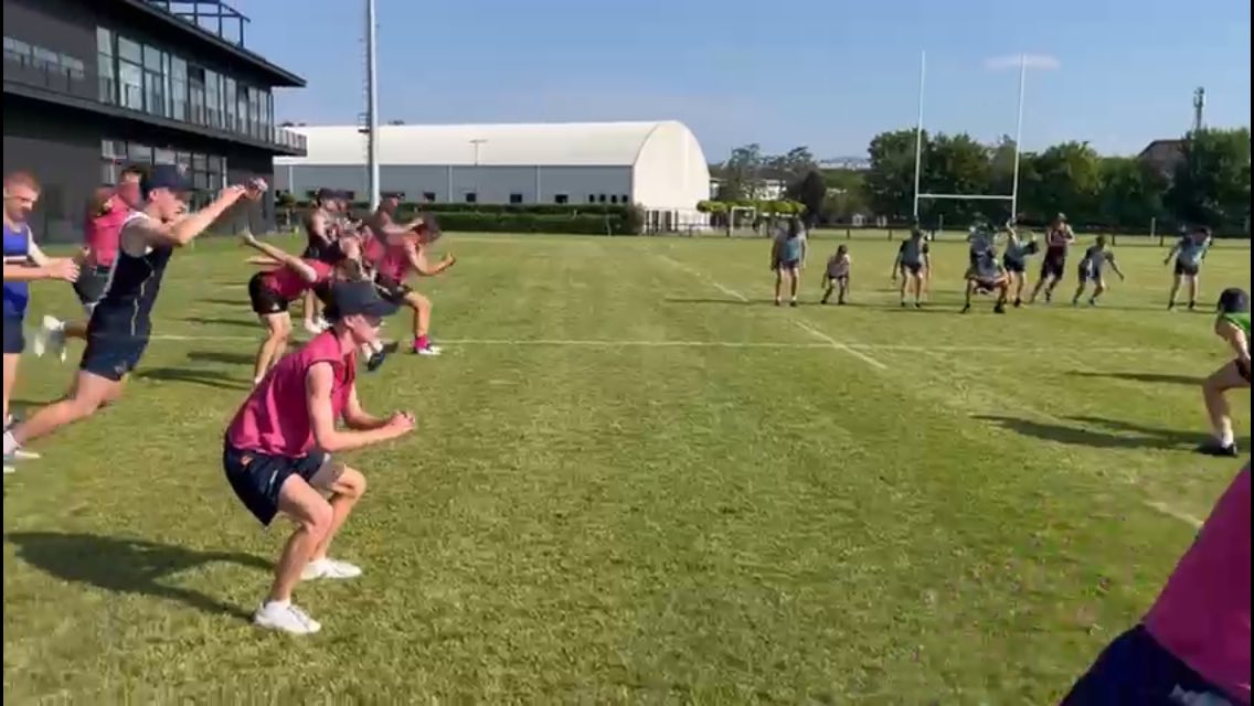 NH_Coaching_'s tweet photo. @coachgambetta #GAIN Athletic Development Principles throughout @StrathallanSchl @strath_sport Senior Rugby Squad 🇮🇹🏉 Tour warm-ups prior to on-field training sessions inspired by @jpatc1 #Hopping #JumpLand #Music &amp; @AndyStoneA #Wrestling #ContactConditioning https://t.co/9FtaEzUyoE
