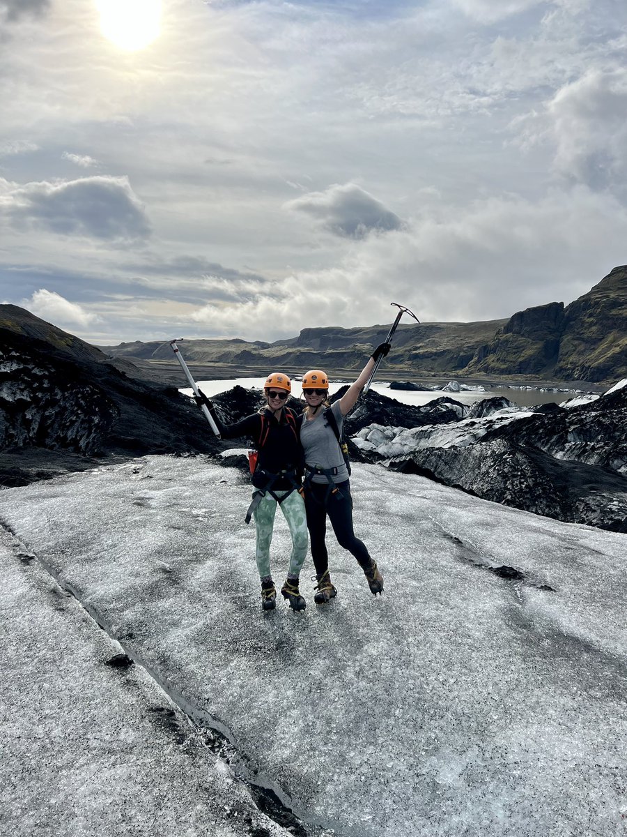 _CourtneyBayer's tweet photo. Great glacier hike on Sólheimajökull as an excursion of the #cryosphere2022 conference in Iceland! https://t.co/FvKWmxVkPP