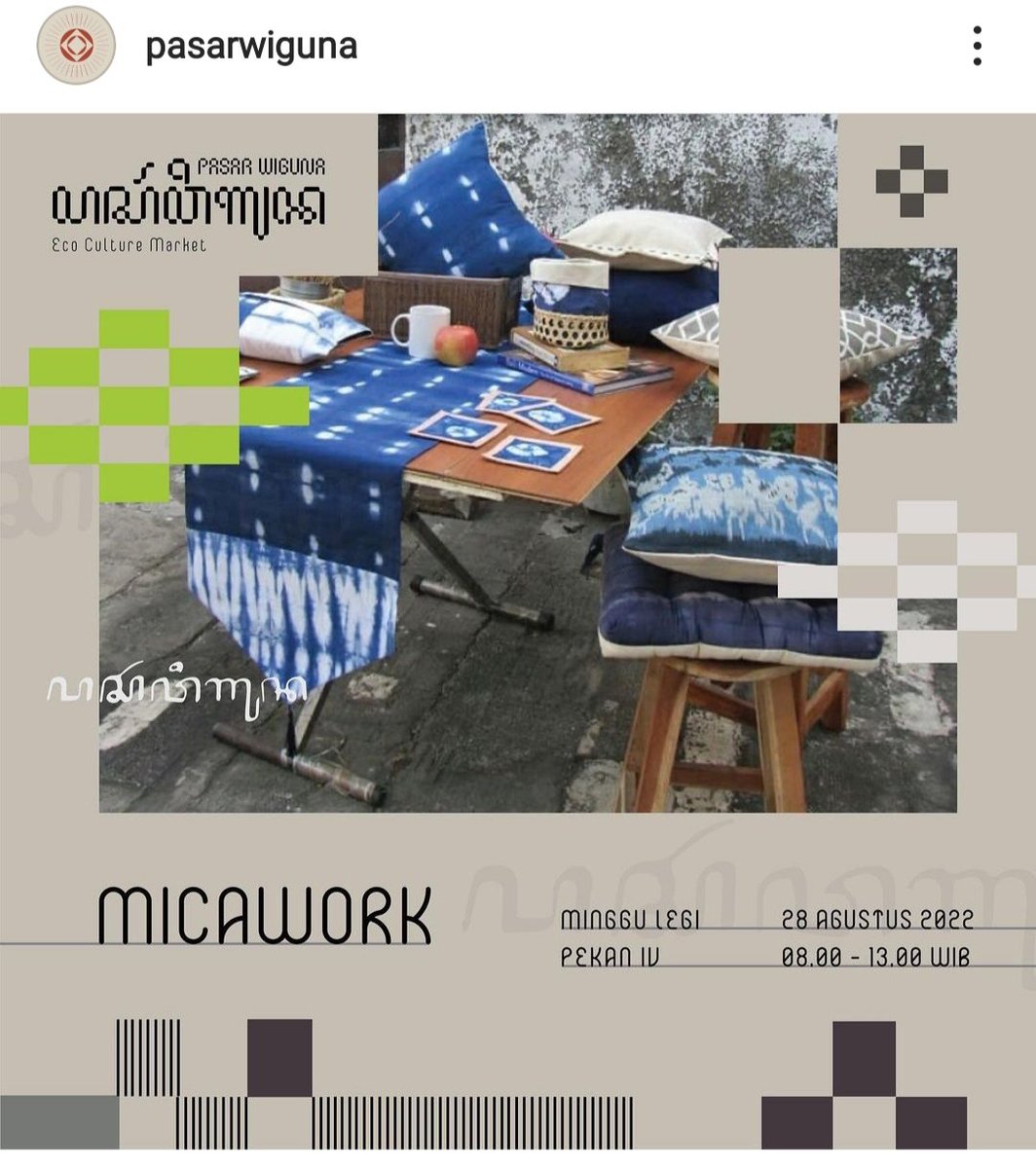 micawork's tweet photo. Micawork hadir di Pasar Wiguna kaping XXXIII. https://t.co/GsuX0ucwPF