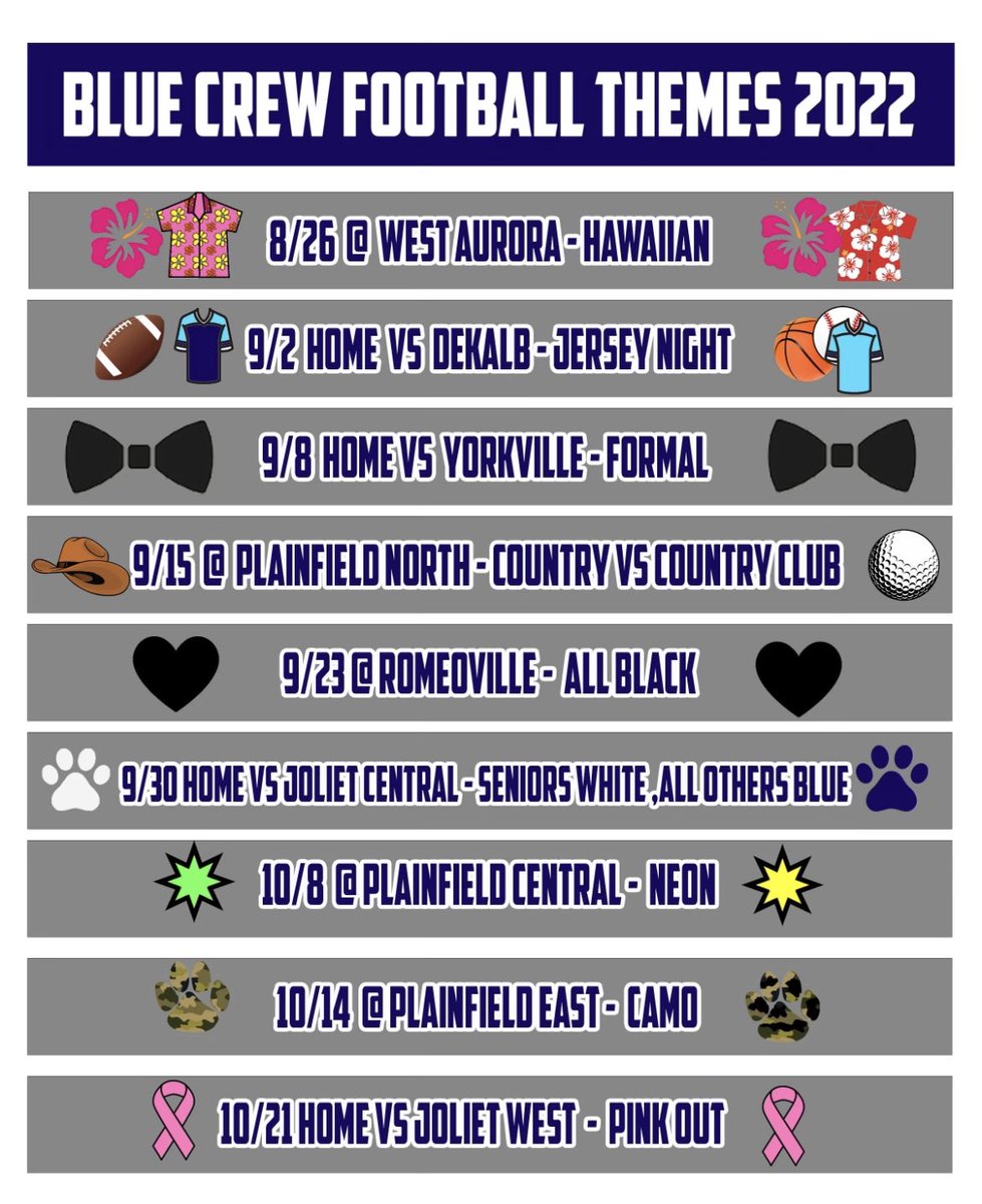Updated themes for the ‘22 season!