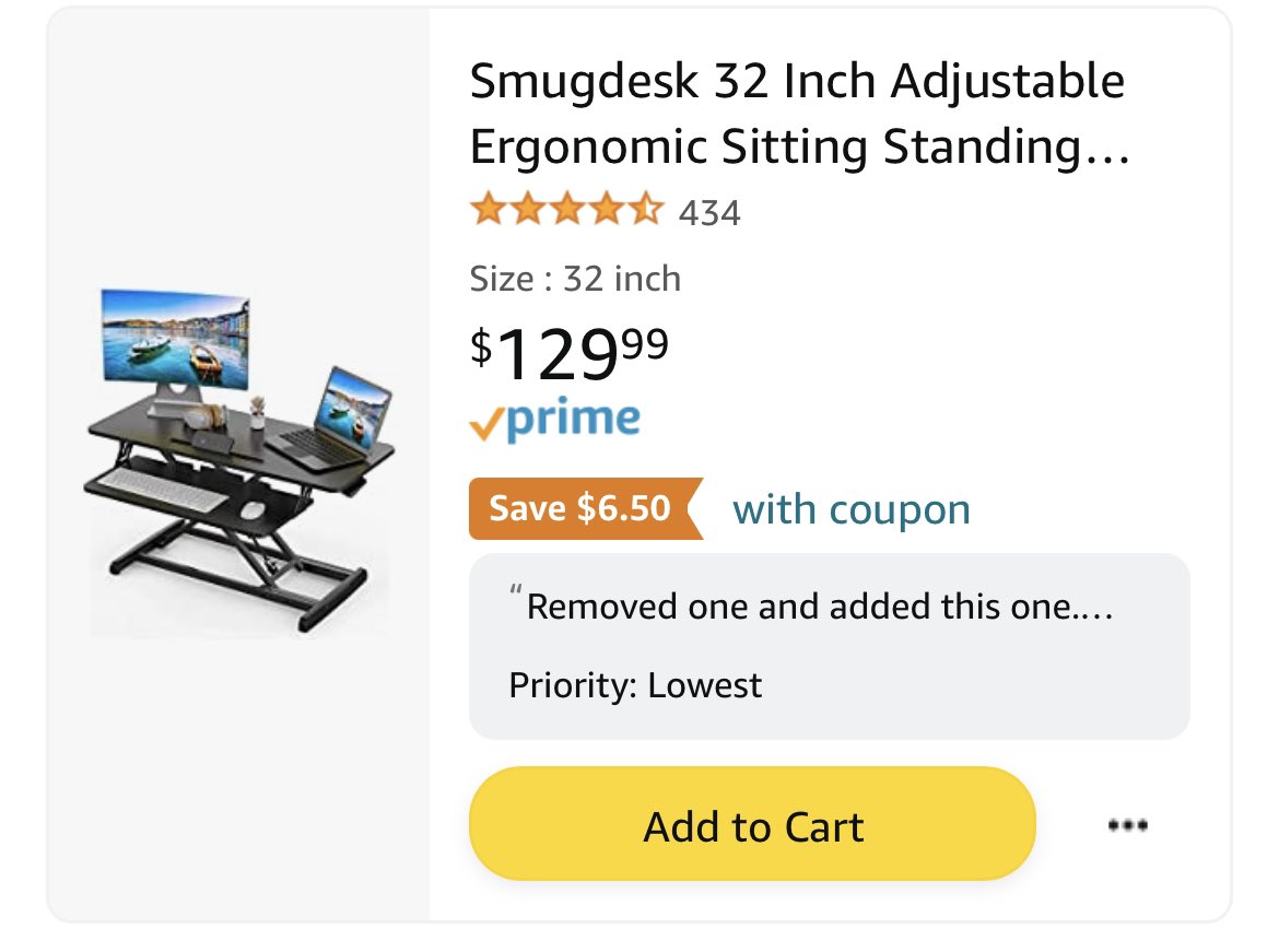 BridgeDanya's tweet photo. @hspano This!! I need to stand during class and still be able to use the document camera! https://t.co/wvIFxyVyG4
#clearthelist #bettertogether #clearthelist2022 #teachertwitter #adoptateacher
#Love #johnclearmylist #giveapalooza #magentamagic @tmobile @amazon https://t.co/aaTVREDzfO