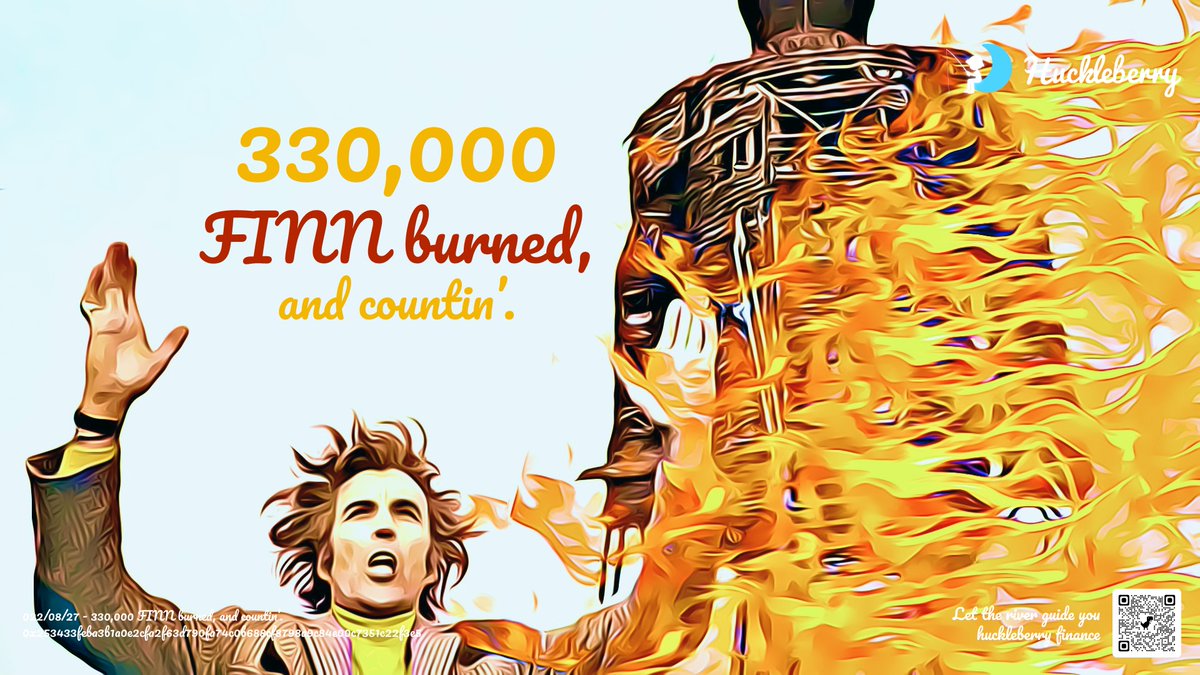 🔥 The $FINN burn continues! We've now burned 330,000 $FINN! 🔥

Proof 👉 clvscan.com/address/0x0000…

Reminder: as voted by the community of drifters, burns will occur at regular intervals at a rate of 8,333,333 $FINN per year. In total, 25,000,000 $FINN will be burned.

- Finn