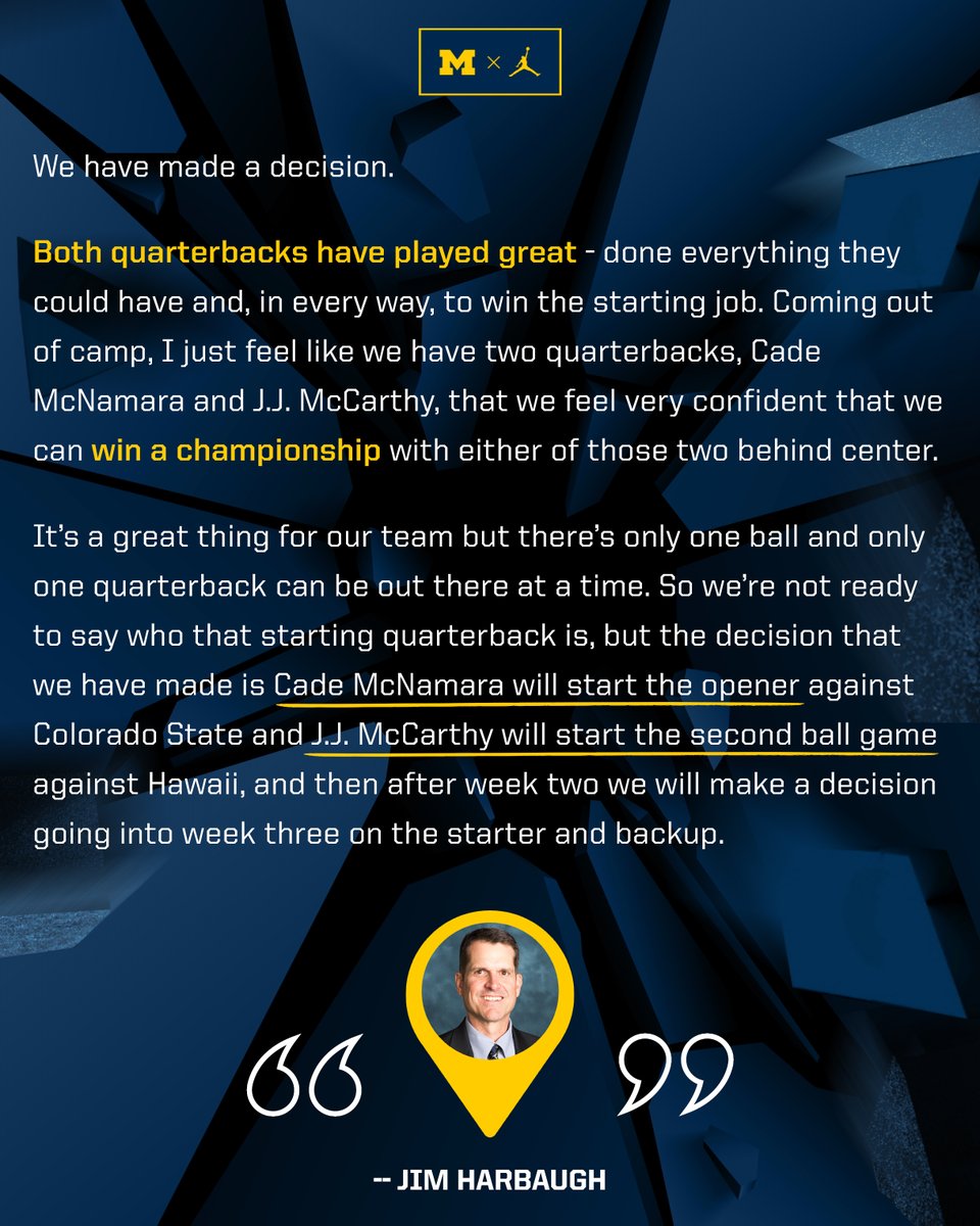 Michigan Football tweet media