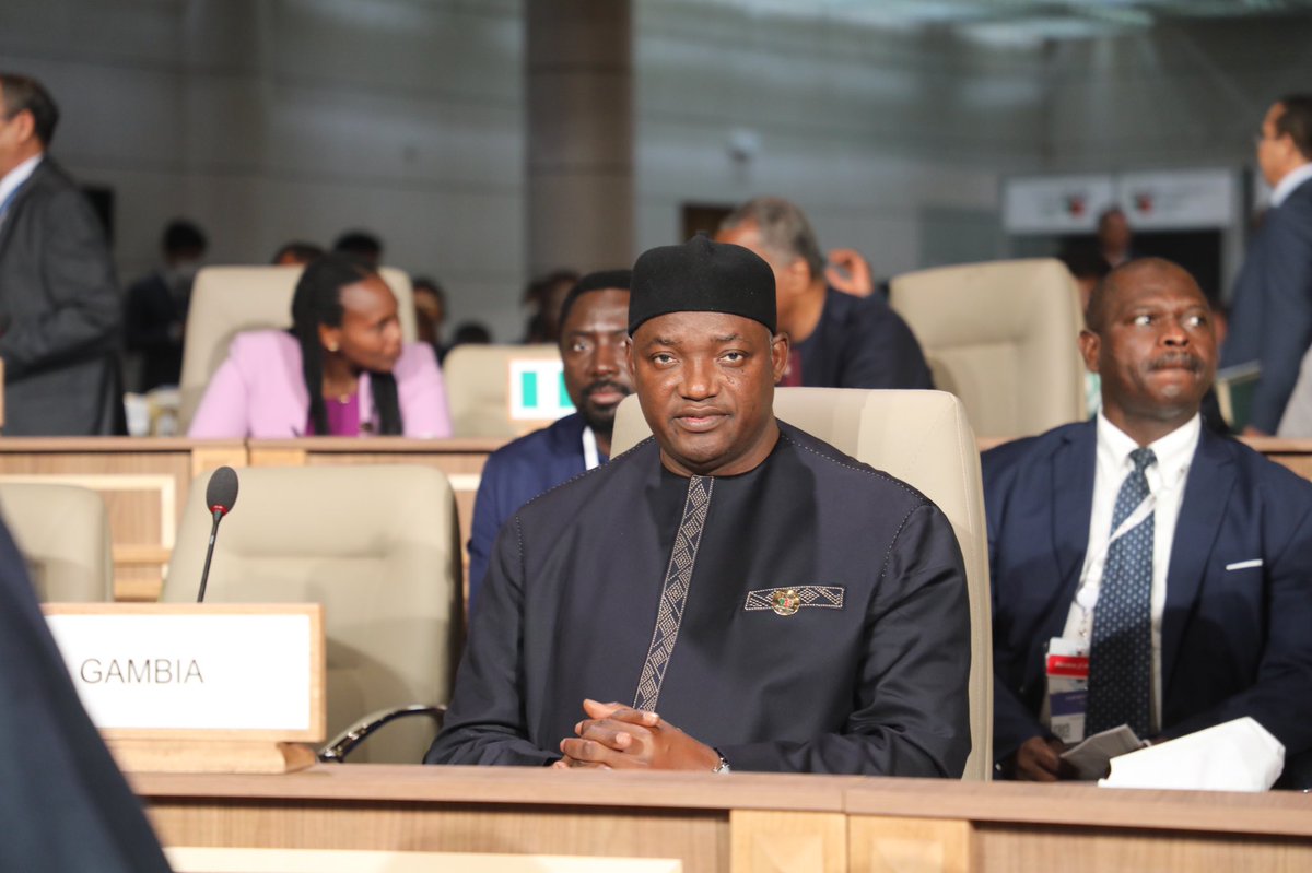 State House of The Gambia (@presidency_gmb) on Twitter photo βAfrica is expanding and strengthening partnerships to fully harness the enormous potential of our youthful and diverse population. Yet, it is a population that urgently needs start-up support to explore green businesses and other devβt opportunities.β<a href="/BarrowPresident/">President Barrow</a> #TICAD8 βAfrica is expanding and strengthening partnerships to fully harness the enormous potential of our youthful and diverse population. Yet, it is a population that urgently needs start-up support to explore green businesses and other devβt opportunities.β<a href="/BarrowPresident/">President Barrow</a> #TICAD8
