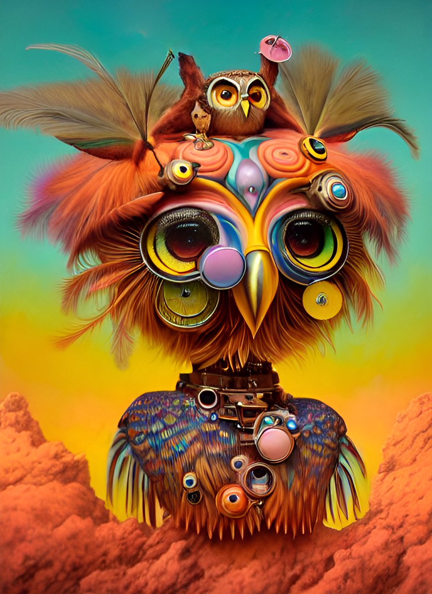 RasmalAiArt's tweet image. "Surreowl"

#stablediffusion #StableDiffusionDemo #dreamstudio #DeforumDiffusion #deforum #AIIA #AIart #AiArtwork #AIartists #aiartandchill #Owls