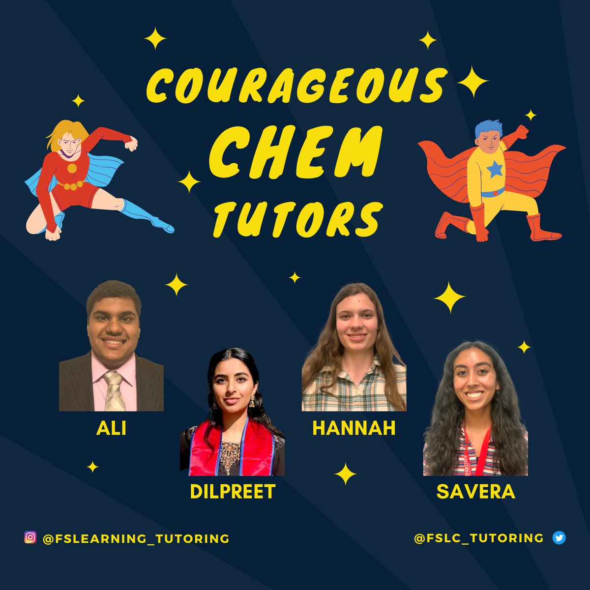 Presenting the courageous Chem tutor team of Ali, Dilpreet, Hannah, and Savera. Fresno State Chem students, assemble at the Learning Center. #genchem #ochem #biochem