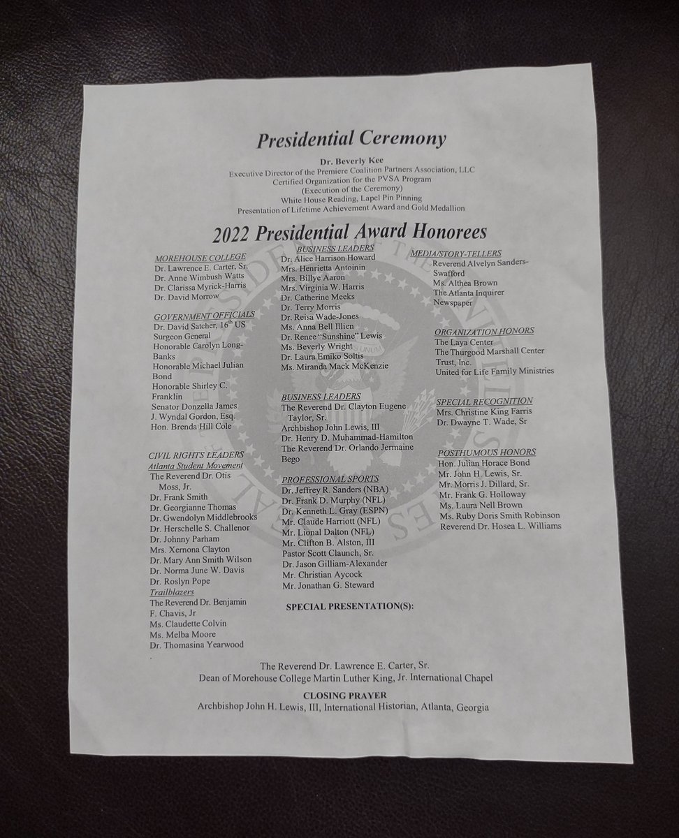 The <a href="/mcgclub/">Morehouse College Glee Club</a> director, Dr. David E. Morrow ('80), is the recipient of the 2022 President's Lifetime Achievement Award for his lifelong commitment to building a stronger nation through service.

#MCGCDoes #WeAreMorehouse #WearingTheBlazerWithPrideSince1911 #BISSO #111YearsStrong