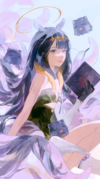oh to be a happy tako sitting in ina's lap #inART #いなート 