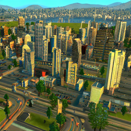 Architect611's tweet photo. AI generated "cities skylines screenshots" #stablediffusion #ArtificialIntelligence #CitiesSkylines https://t.co/G56MnMiKP0