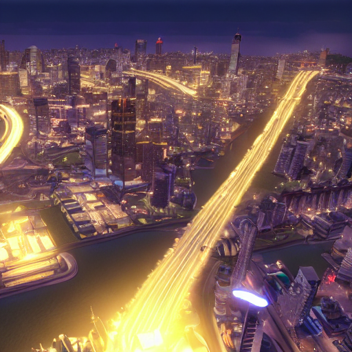 Architect611's tweet photo. AI generated "cities skylines screenshots" #stablediffusion #ArtificialIntelligence #CitiesSkylines https://t.co/G56MnMiKP0