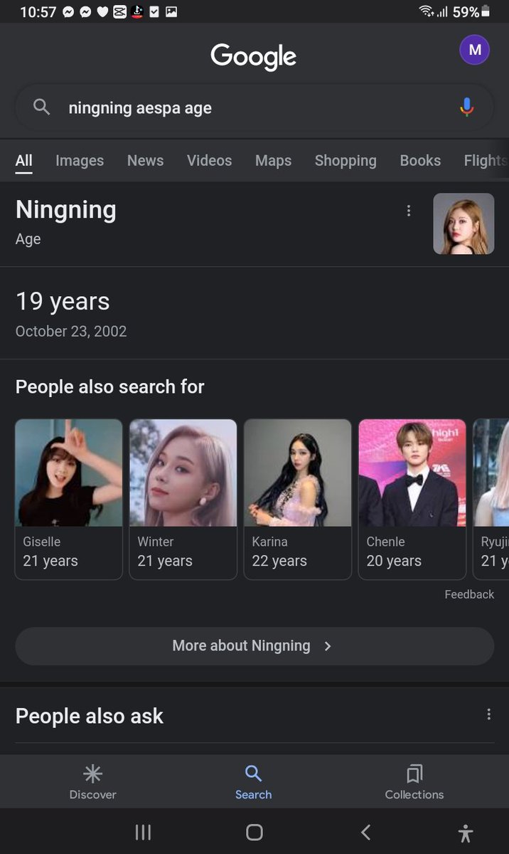 BagaoMathilda's tweet photo. @rapmonhyungie @AE4SP4 babe the youngest is literally 19🤭😂😂😂Minor where?Ningning debuted 18 unlike yo favs who literally debuted 13-14🥺Literal CHILDREN https://t.co/rA7ikHsjHZ