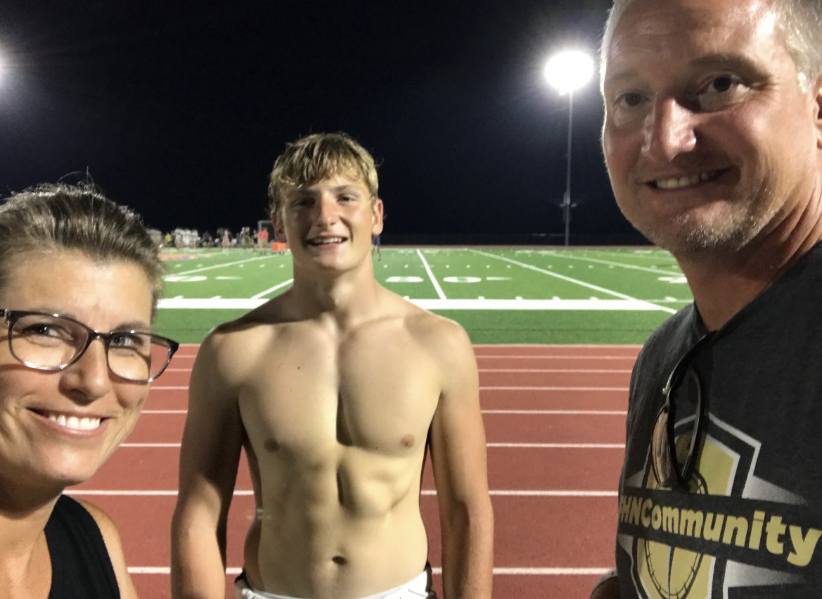 AktivateMidwest's tweet photo. Congrats Knight’s Football week 1 21 - 6 win!  Super proud of Luke for all the hard work he has put in during the offseason- it is paying off! https://t.co/f1wK4TpDbn