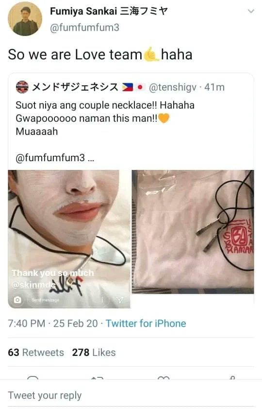 geegirl1602's tweet photo. This was two years ago..
Bigla Kong namiss ang hapon na igop!!!

Maharrrr Fumiya Sankai
Genki desuka 🥰

@fumfumfum3 @akosifumiya https://t.co/W8IG3BF9Df