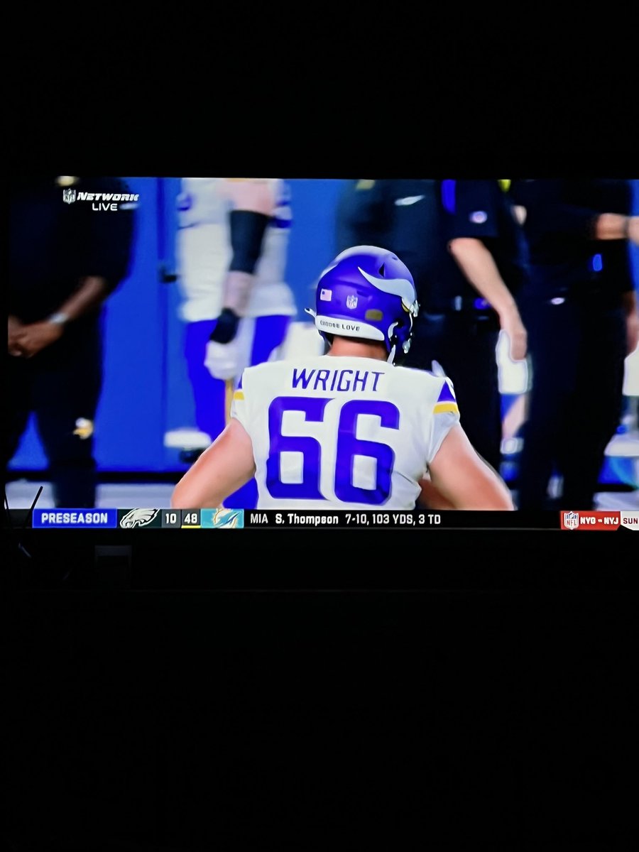 PatMcAfeeShow's tweet photo. Just got home from the Colts game.. turned on the Vikings/Broncos game and first play I seent I saw this stallion..

This is a punter and this is awesome.

Just SMOKED a ball in mile high. https://t.co/m4sUEELip1