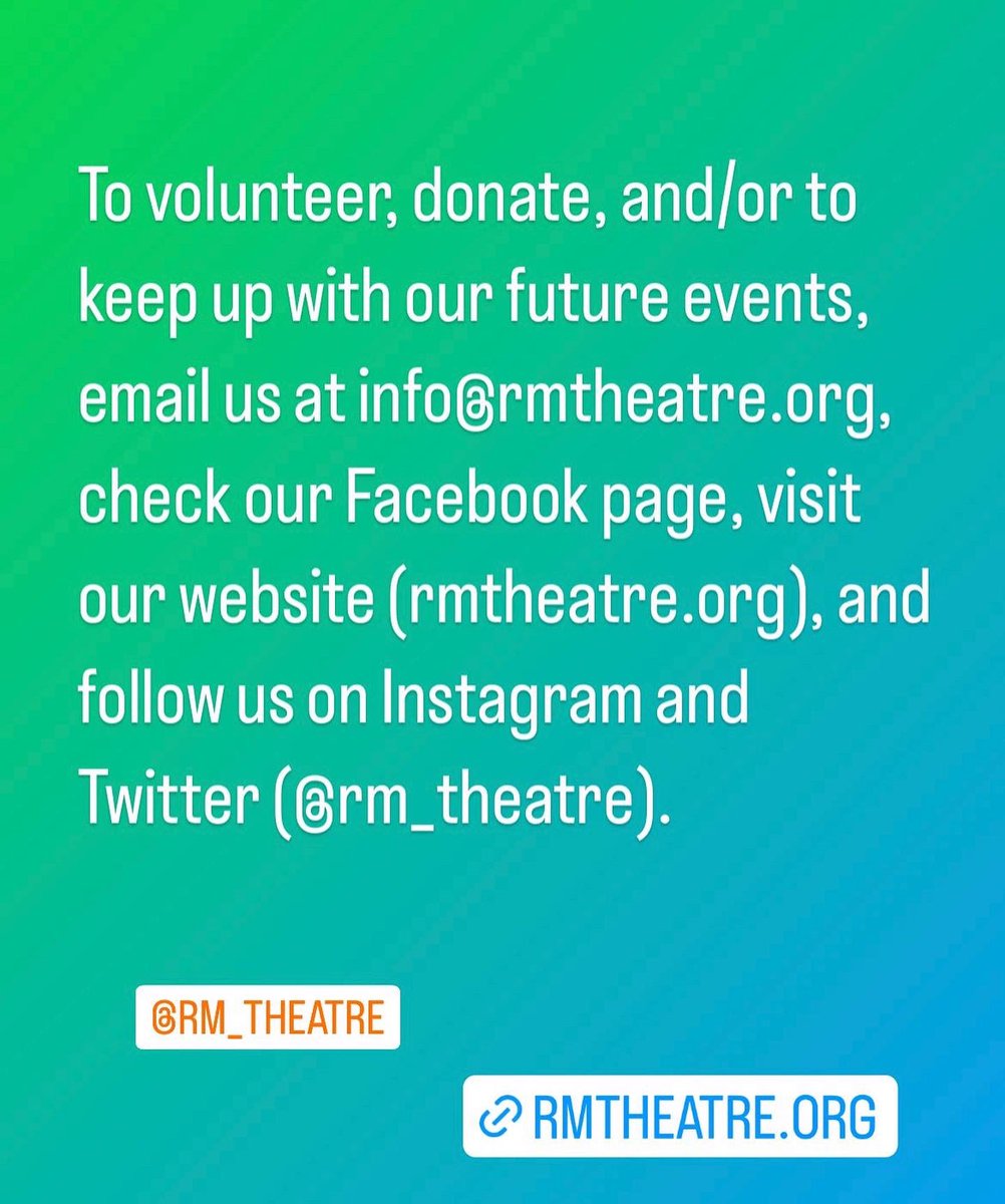 Thank you for making Shakespeare in the Park a success! 🌳#rm_theatre #Shakespeare #AsYouLikeIt #ShakespeareInThePark