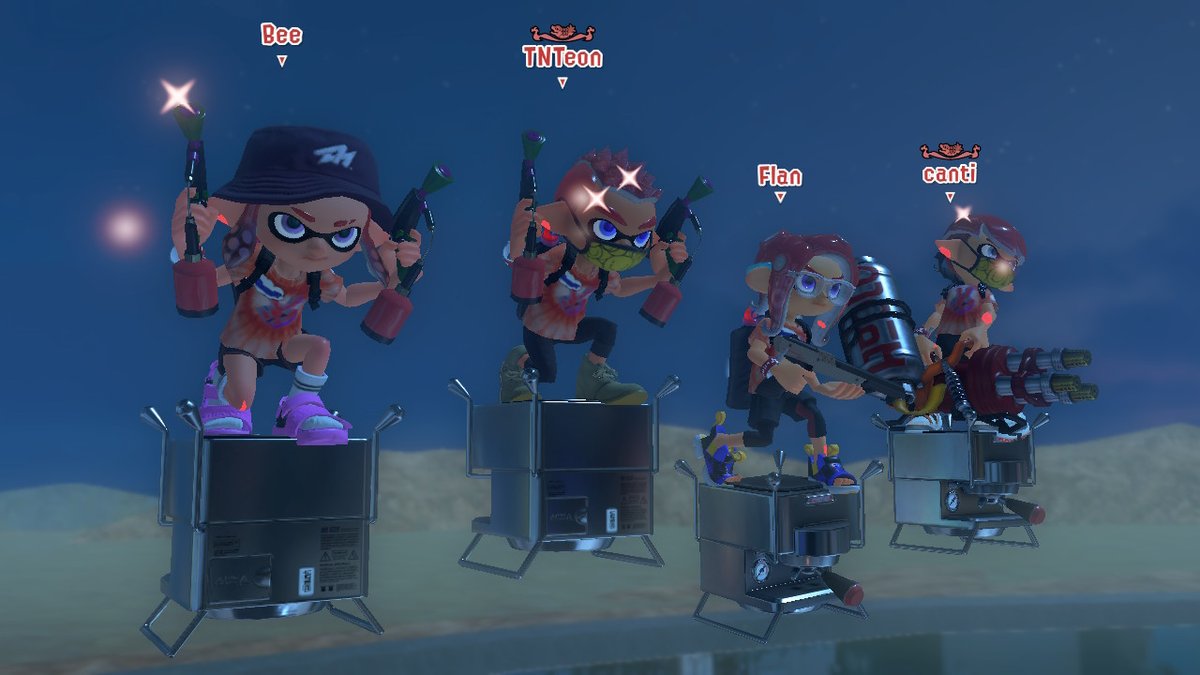 heyheytvboy's tweet photo. THE SQUAD u know we tore up that x10 battle #Splatoon3 #Splatfest #NintendoSwitch https://t.co/Zw3SXWEGJT