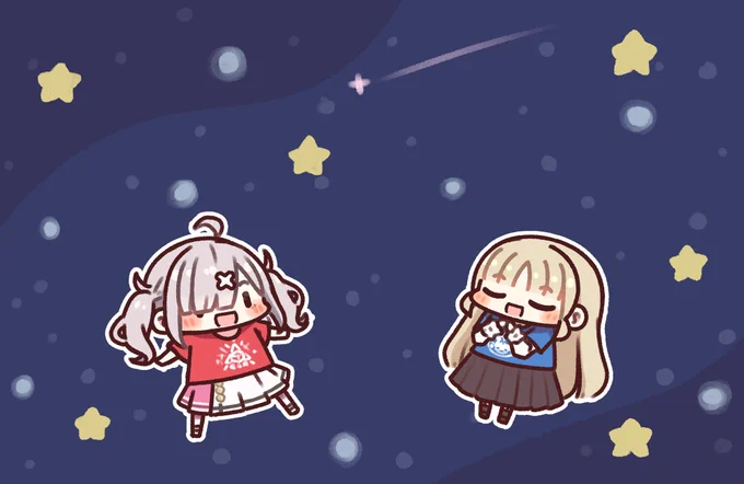 クレアさんと健屋さんのプラネタリウム #ふれふれにじフェス2022#描いたよクレアさん#いらすこや 