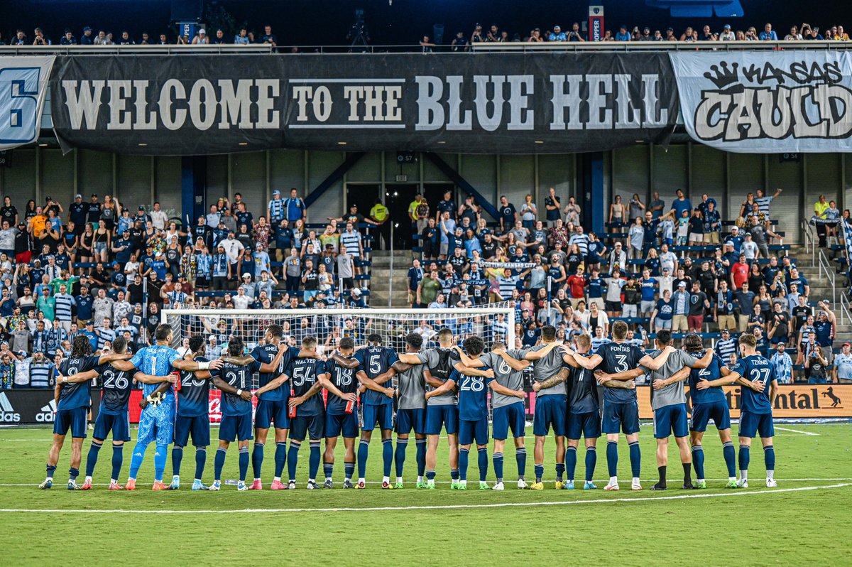 SportingKC's tweet photo. Thank you for being right behind us 💙 https://t.co/kuEpxYy79Y