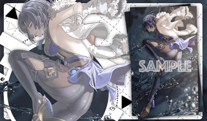 CT40/エアこみトレ 新作発表②夜蘭 の スリーブ や プレイマット になります!イラストレーターは Silence Girl() 様です。※プレイマットはフルアート版と横版の2種類があります。 