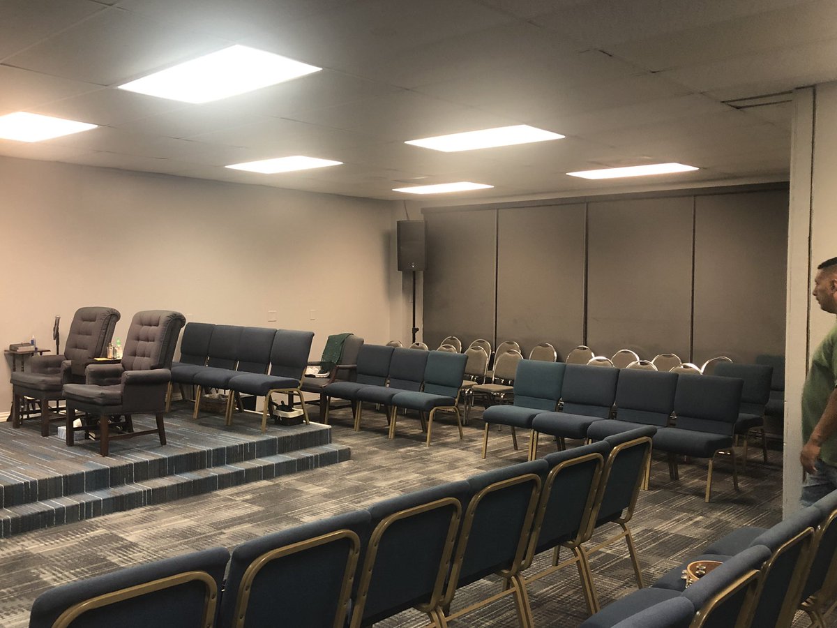 PastorDJNixon's tweet photo. Got it done! Need few touch ups but over all, ready for service. #freedomtemplestrong https://t.co/2IrB6vSwZU