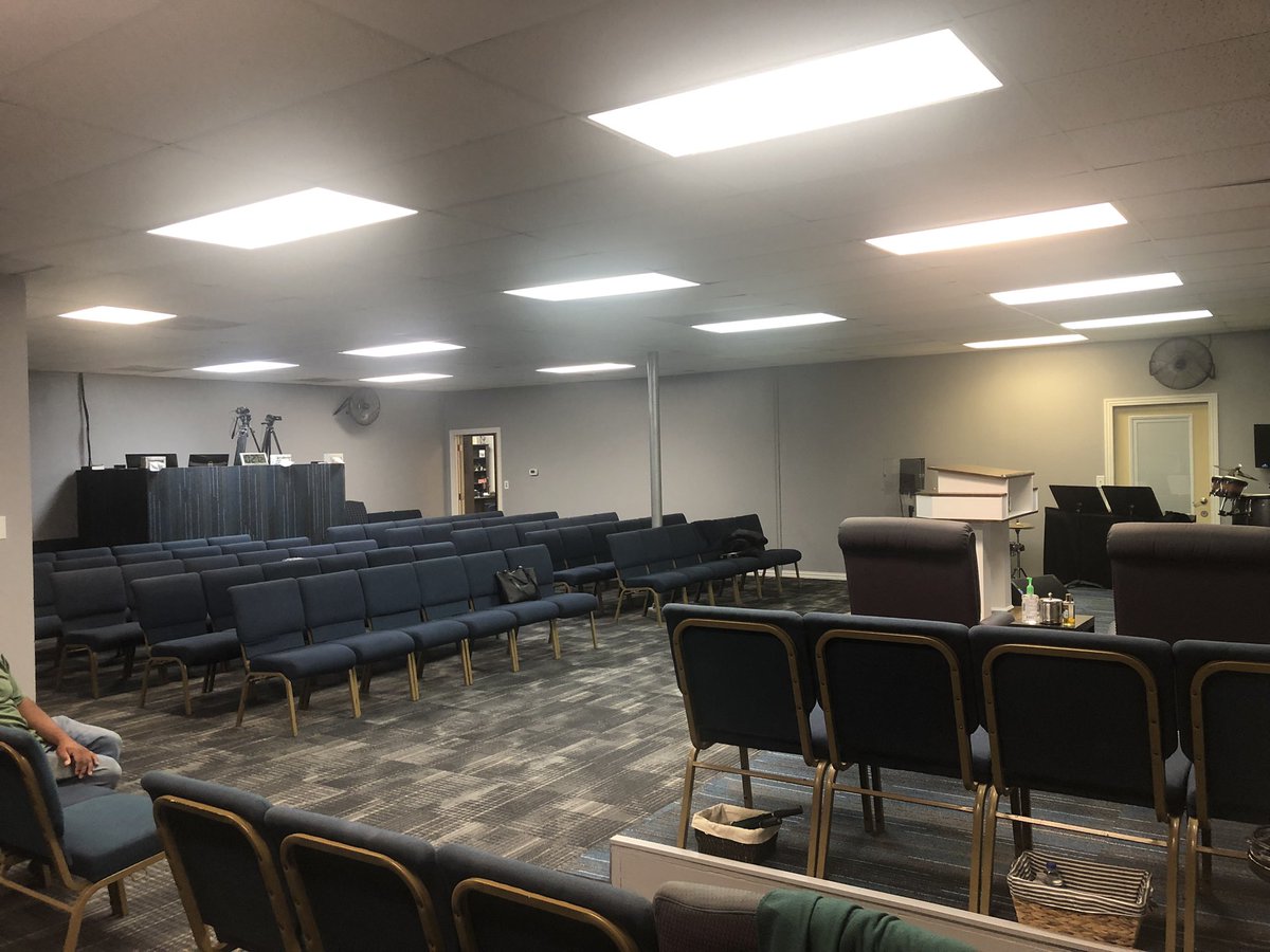 PastorDJNixon's tweet photo. Got it done! Need few touch ups but over all, ready for service. #freedomtemplestrong https://t.co/2IrB6vSwZU