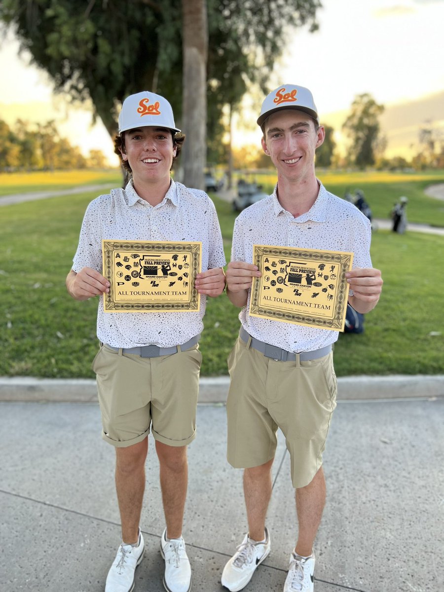 cds_golf's tweet photo. A good weekend for the boys. They had a runner up finish at the AZ High School Fall Preview. Nick Morrow and Hogan O’Malley finish in the Top 10 individually. Thanks to @RMGolfTeam for hosting another great event!
#solgolf #bleedorange #azhsgolf https://t.co/JqvDDcY3zo