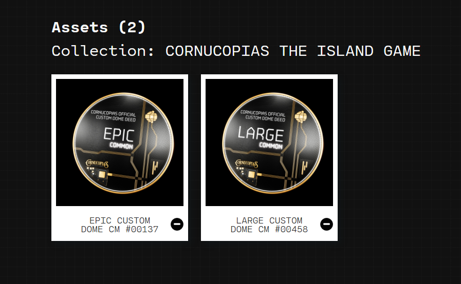 SpaceOperatives's tweet photo. Got these two from Secondary market today. Prices are considered cheap in our opinion. We are ready for Day 3 sale; we are hopeful for successful mints!

#customdome @CornucopiasGame #cnft #metaversegaming https://t.co/VUzHzAasya