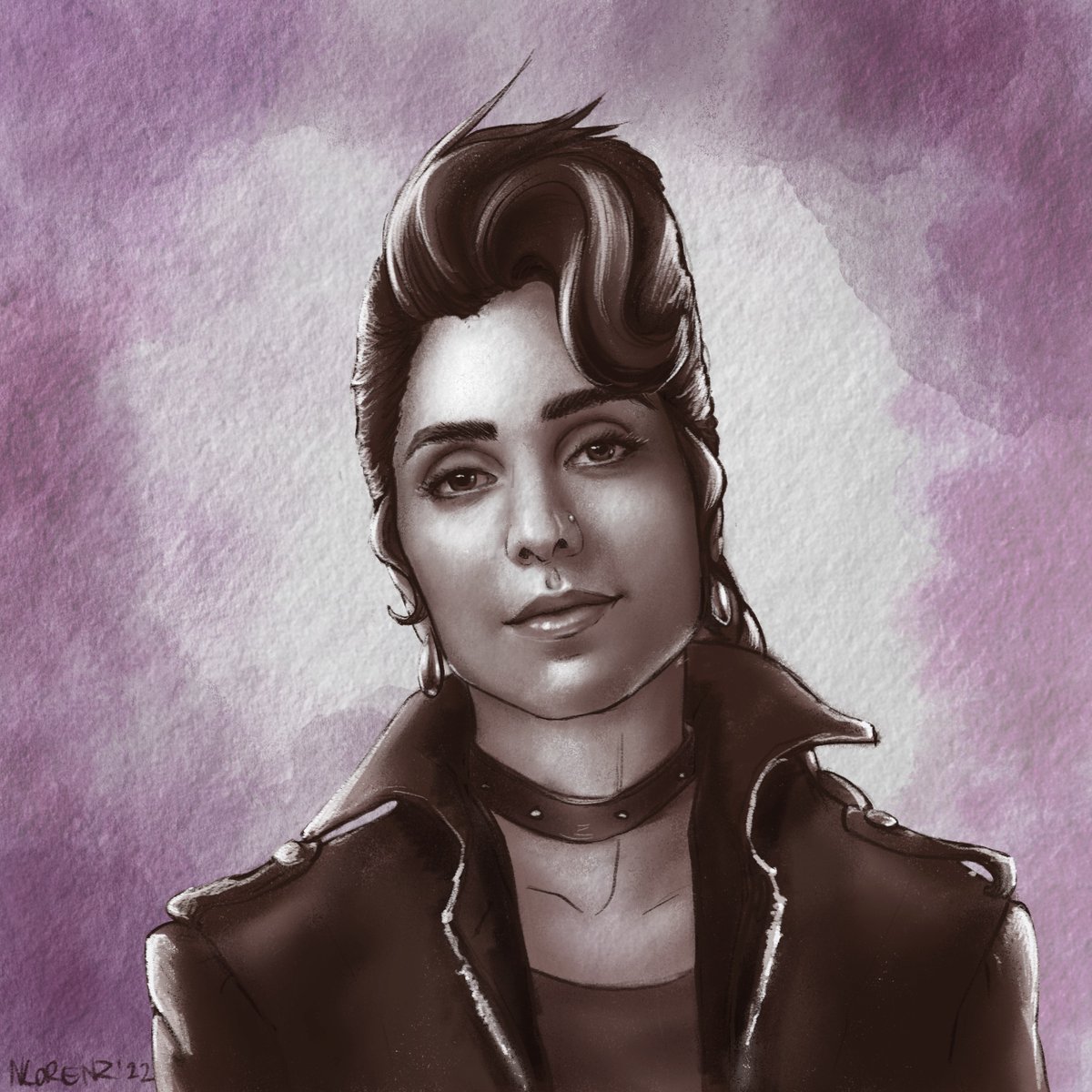 Meet Ashika. Punk bisexual atheist and Lessie's lifelong friend, and totally not ready for the crazy shit she is about to see in her adventures with Lessie &amp; Luka. Luckily, she has very few fucks to give. #podcast #digitalart #fantasy #romance #comedy open.spotify.com/show/3pE58REmy…