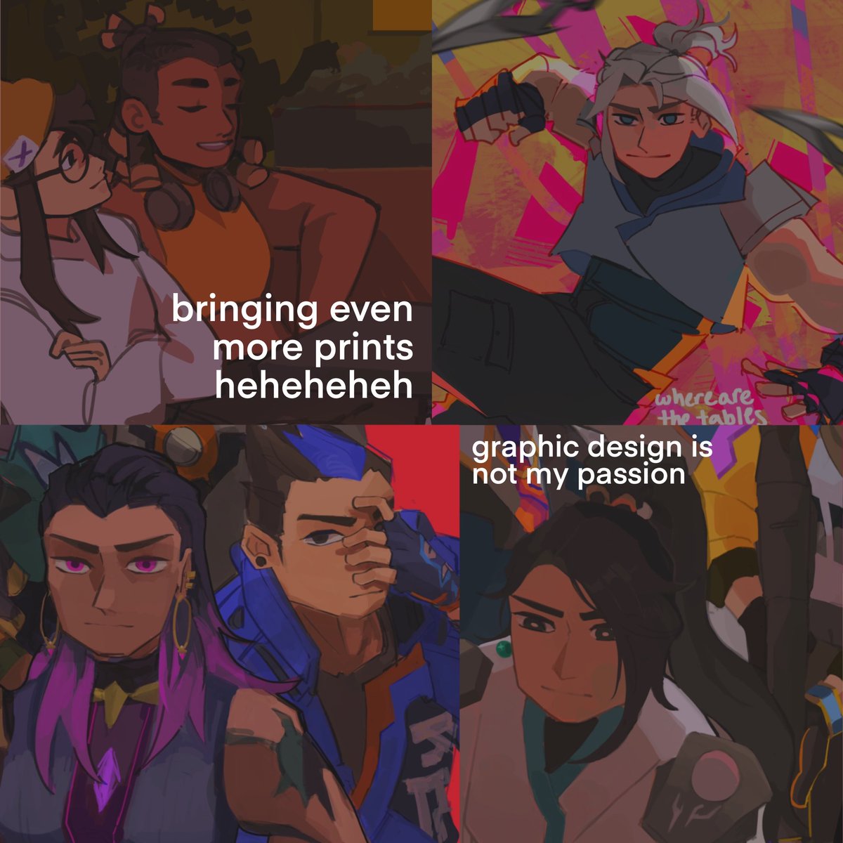 astrophelstower's tweet image. HEYY BIG NEWS!! ILL BE AT @artcadeSG TABLE 1 WITH MY BESTIES @genderlesstofu and @/tohkages!!

bringing so much more val charms (even a yokye one ehhe) and stickers and some new prints even hehe 

#boothing #artistalley #valorant #valorantart #nanobomb #yokye #chamber