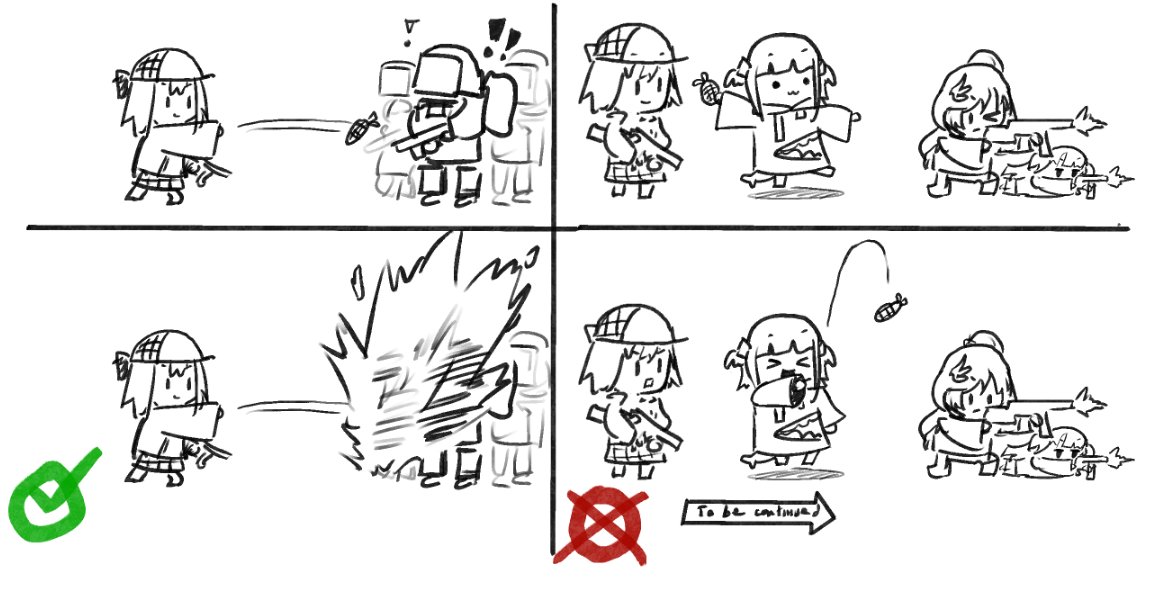 How to throw a grenade at your enemies: 