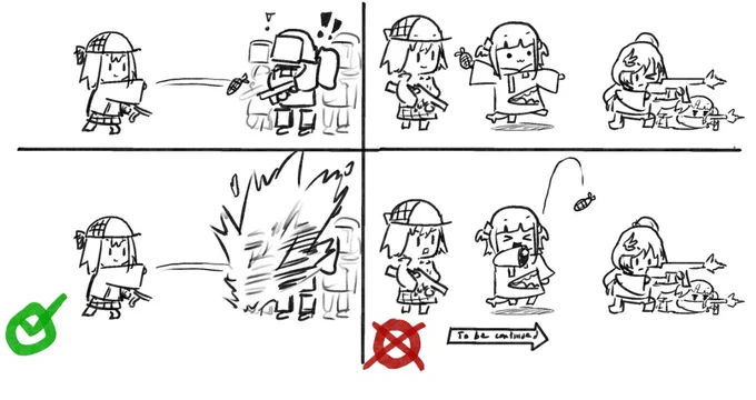 How to throw a grenade at your enemies: 