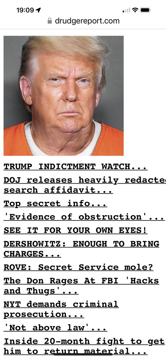 Drudge getting right to the point