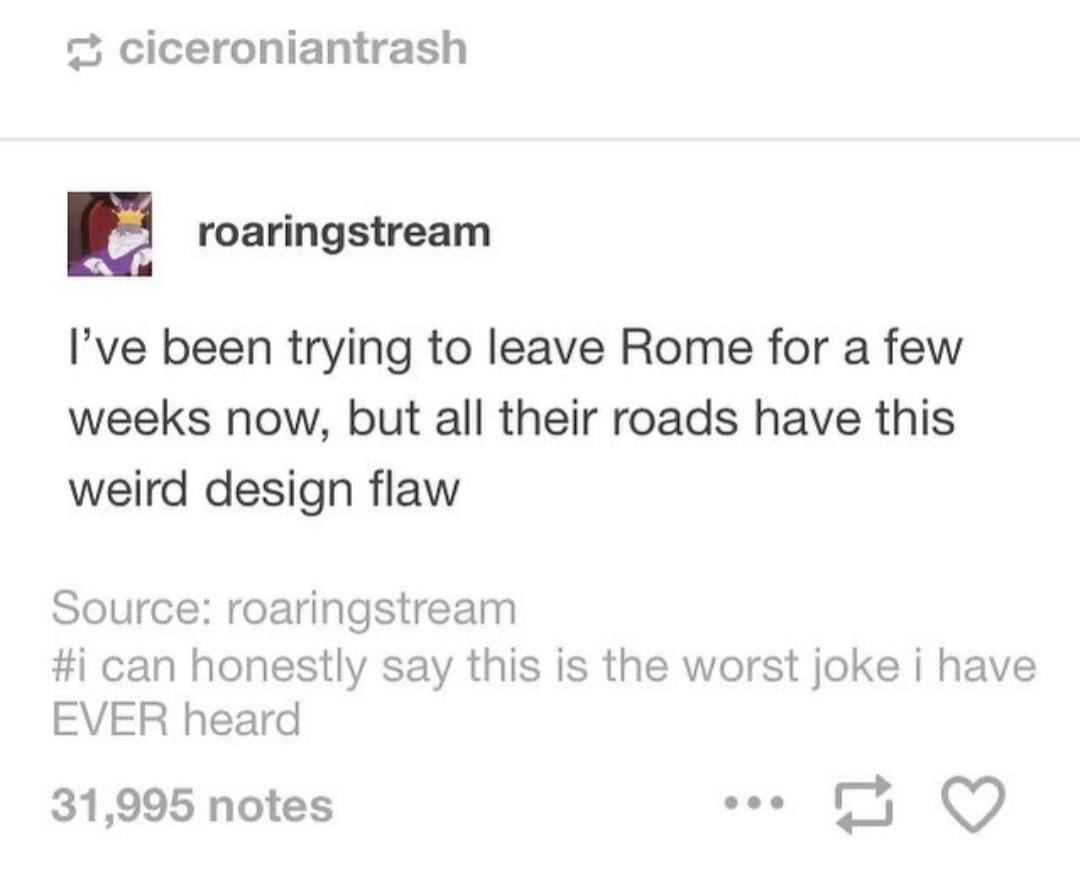 R HistoryMemes On Twitter all Roads Lead To Rome Https t co