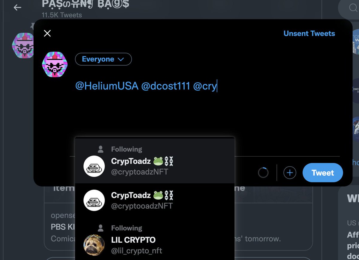 passingbags's tweet photo. @HeliumUSA @dcost111 @cryptoadzNFT @MotivateMeV2 @gremplin @koboldwurst @Greta_gremplin optics.... tell me no mfs(not you) the scammers : ( think my pinned tweet is one of ogMFb rn can I get a re-tweet #fkSCAMMERS #thispost https://t.co/BH80SjX10e