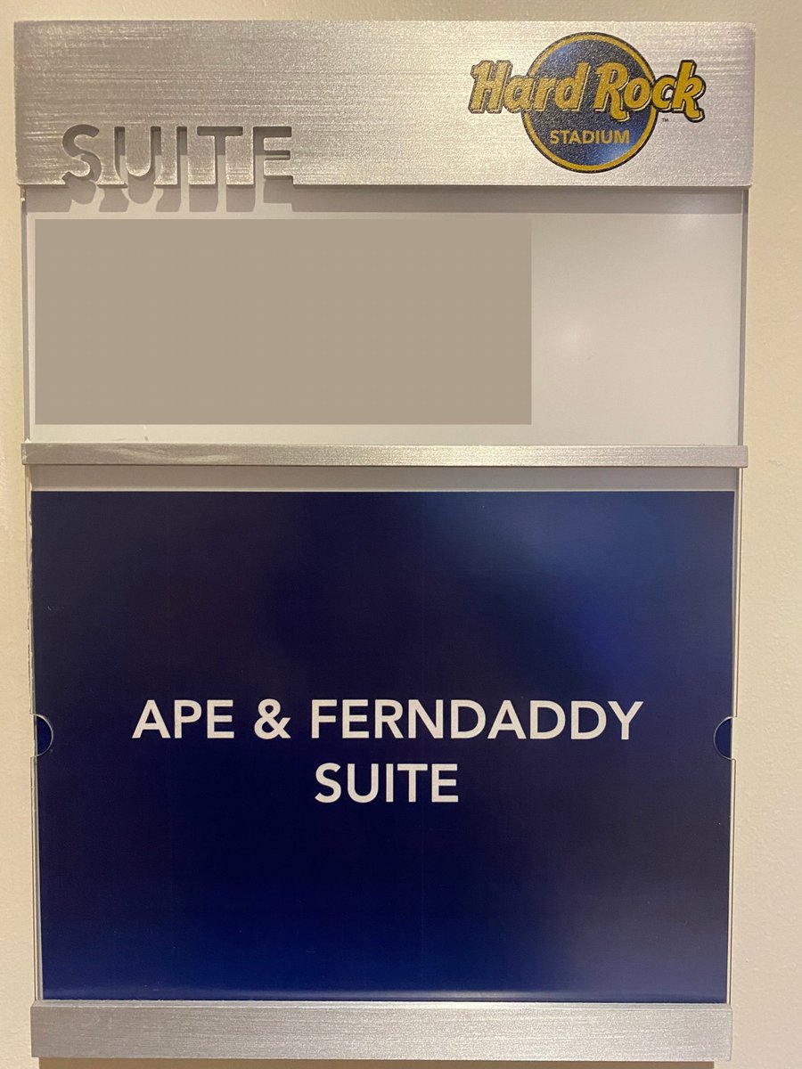 GRMI_Studios's tweet photo. One #FernDaddy could get you a seat at the Ape &amp; FernDaddy Suite!!!! 

GO FINS🐬🐬🐬 https://t.co/ekxqpP14hV